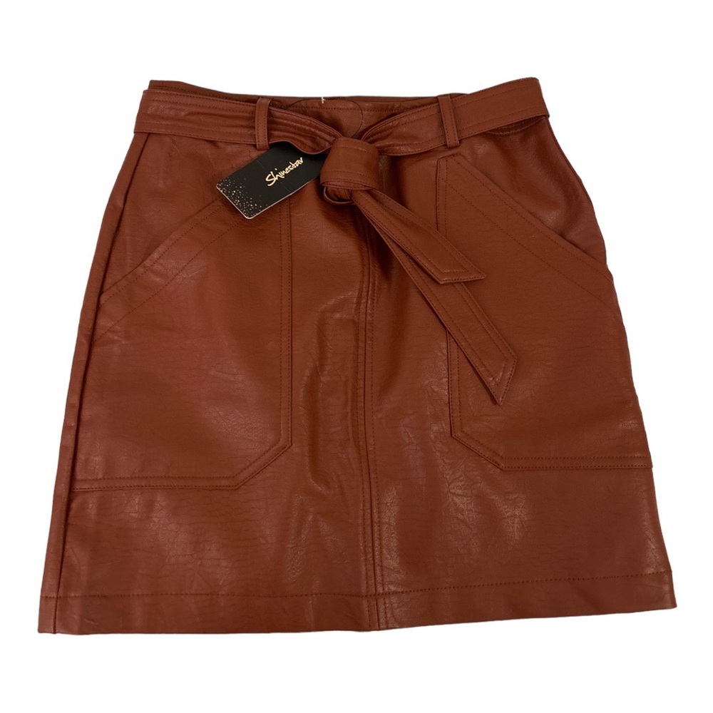 Faux Leather Skirt